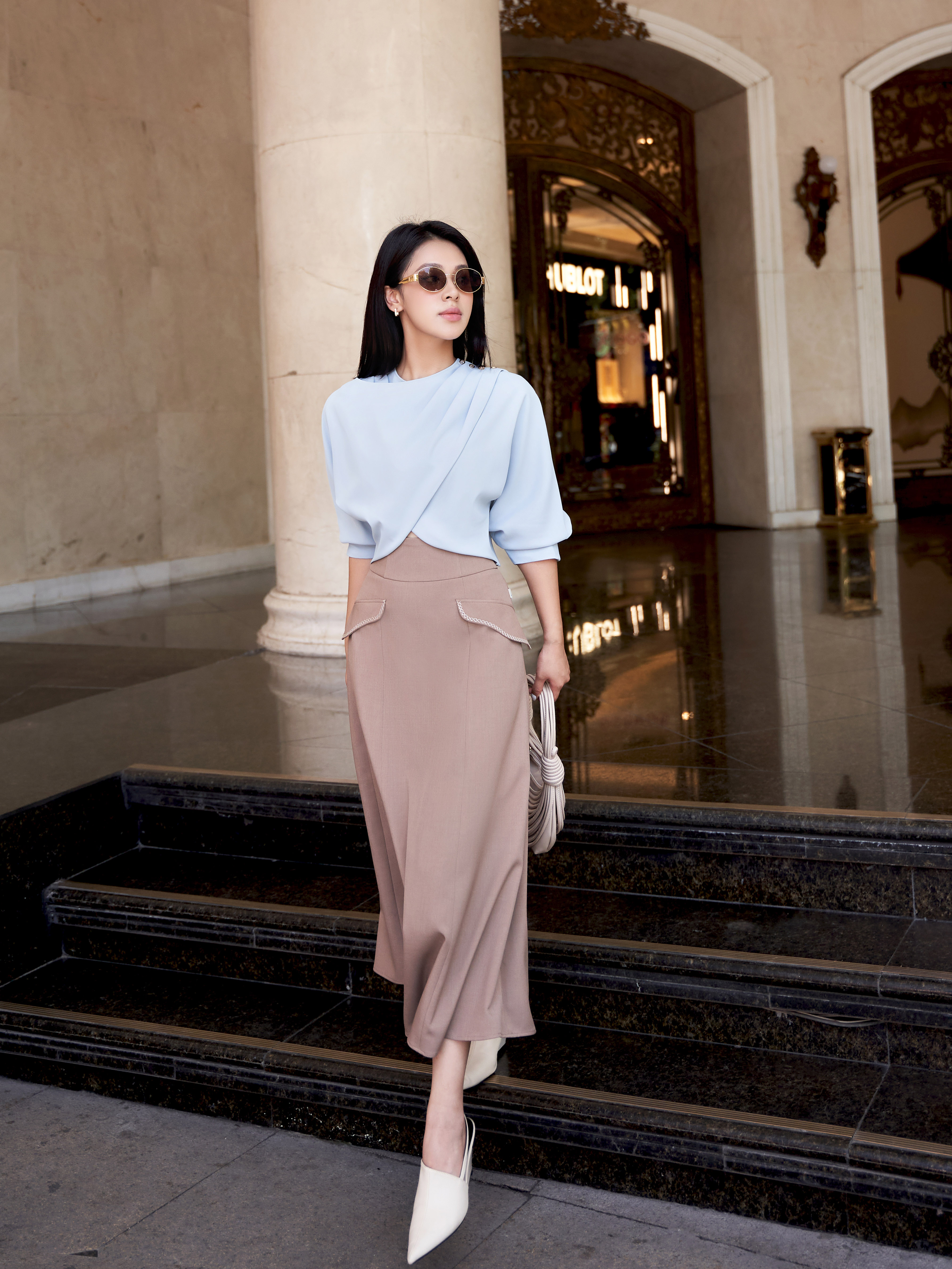 CV midi bổ mảnh cạp rời
